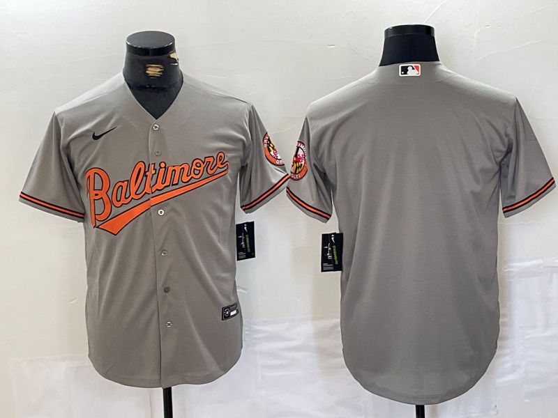 Men Baltimore Orioles Blank Grey Game 2024 Nike MLB Jersey style 1->baltimore orioles->MLB Jersey